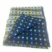 Pure Wool Tweed Blanket/Throw Blue Multicoloured Polka Dot 